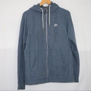 Nike zip up hoodie in size L